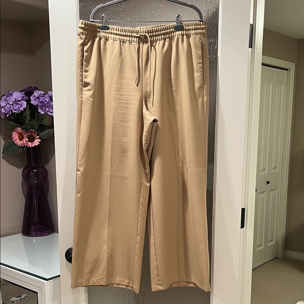 H&M Women's Tan Wide Leg Pants